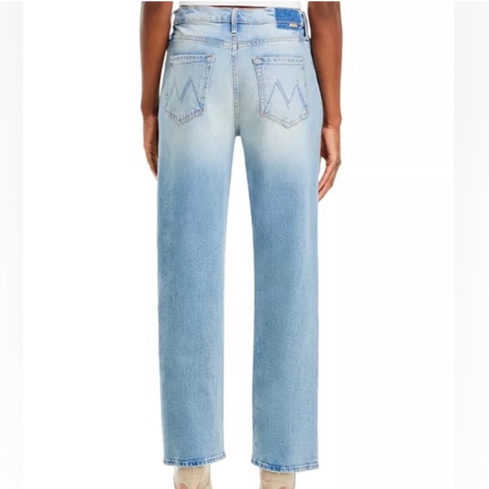 MOTHER Light Blue Wide Leg Flare Jeans - Picture 10 of 13